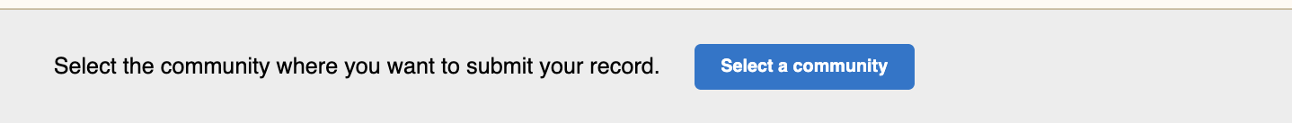 Select a Community